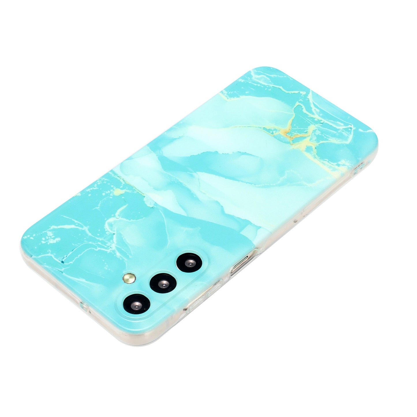 For Samsung Galaxy A16 5G / A16 4G Case Flexible TPU Marble Pattern Phone Cover - Green