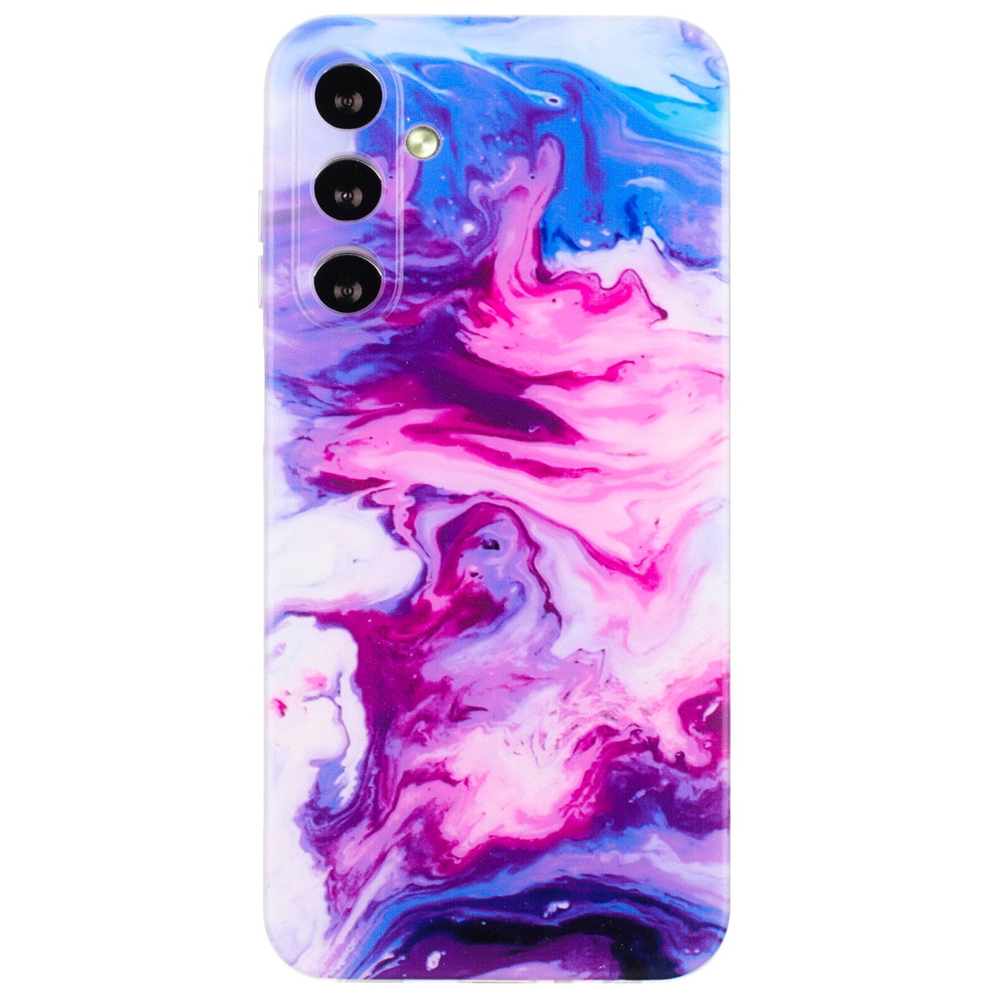 For Samsung Galaxy A16 5G / A16 4G Case Flexible TPU Marble Pattern Phone Cover - Rose