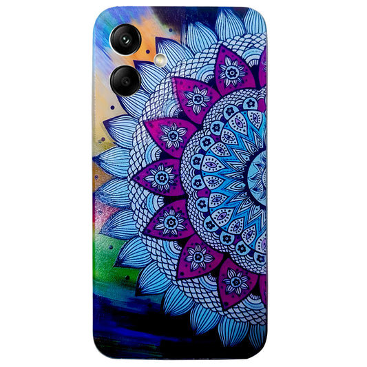 For Samsung Galaxy A06 Case Pattern Printing Cell Phone TPU Back Cover - Mandala Flower