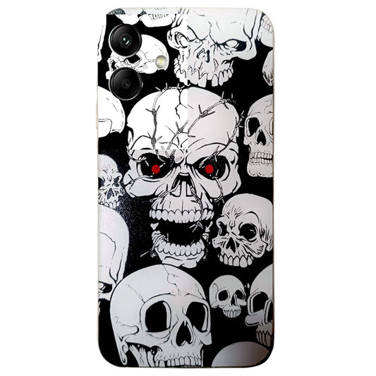 For Samsung Galaxy A06 Case Pattern Printing Cell Phone TPU Back Cover - Skull