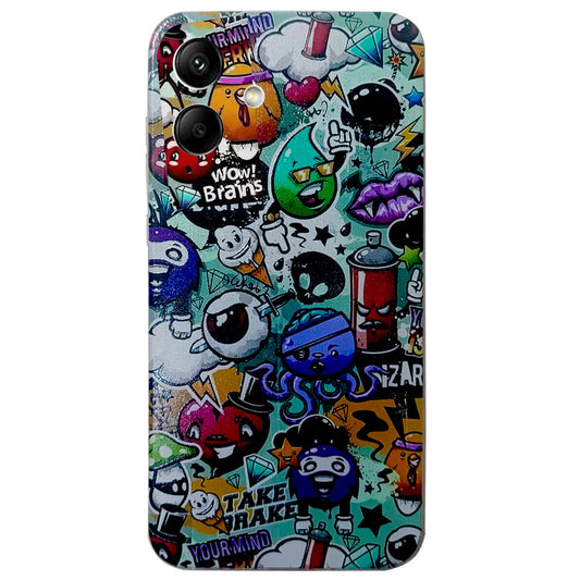 For Samsung Galaxy A06 Case Pattern Printing Cell Phone TPU Back Cover - Garbage