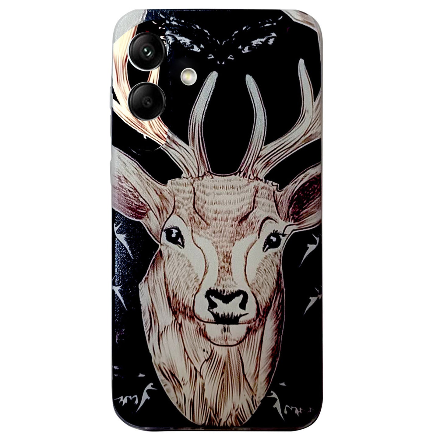 For Samsung Galaxy A06 Case Pattern Printing Cell Phone TPU Back Cover - Deer Head