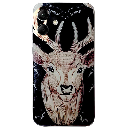 For Samsung Galaxy A06 Case Pattern Printing Cell Phone TPU Back Cover - Deer Head