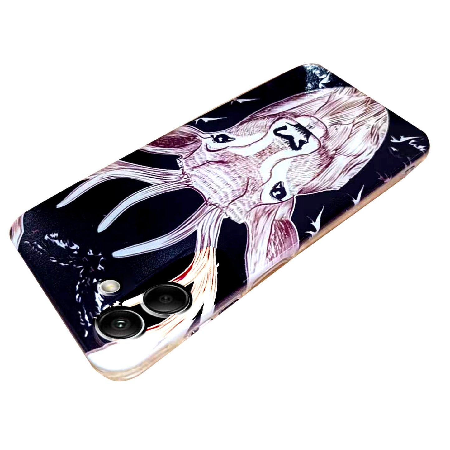 For Samsung Galaxy A06 Case Pattern Printing Cell Phone TPU Back Cover - Deer Head