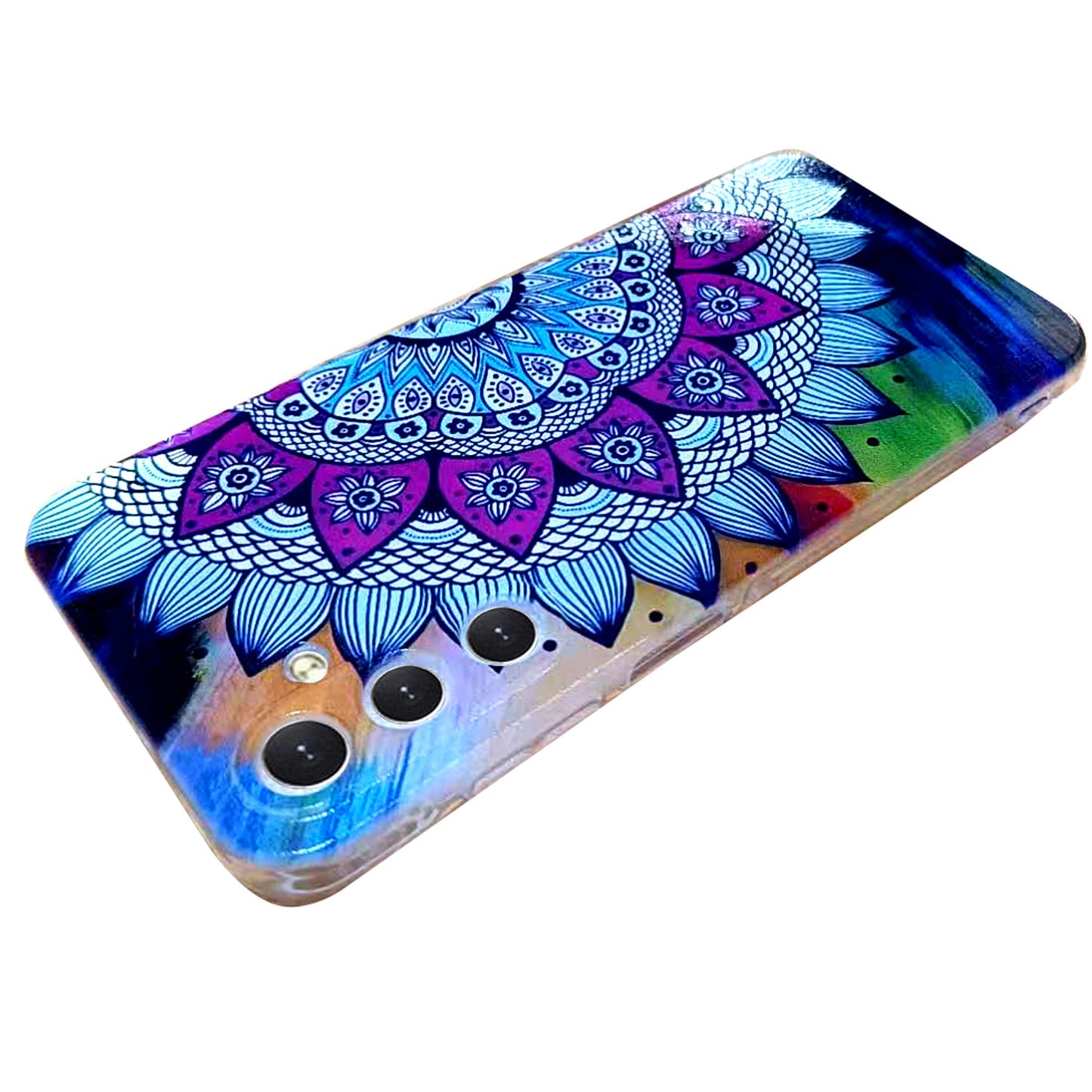 For Samsung Galaxy A16 5G / A16 4G Case Pattern Printing Cell Phone TPU Back Cover - Mandala Flower