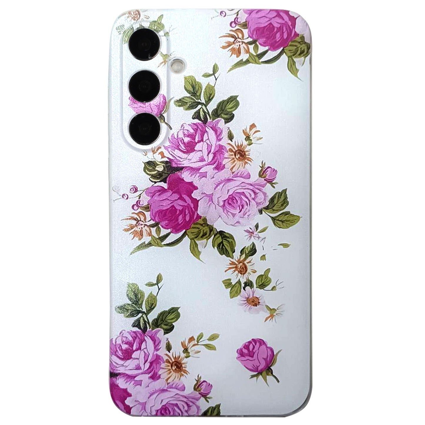 For Samsung Galaxy A16 5G / A16 4G Case Pattern Printing Cell Phone TPU Back Cover - Rose Flower