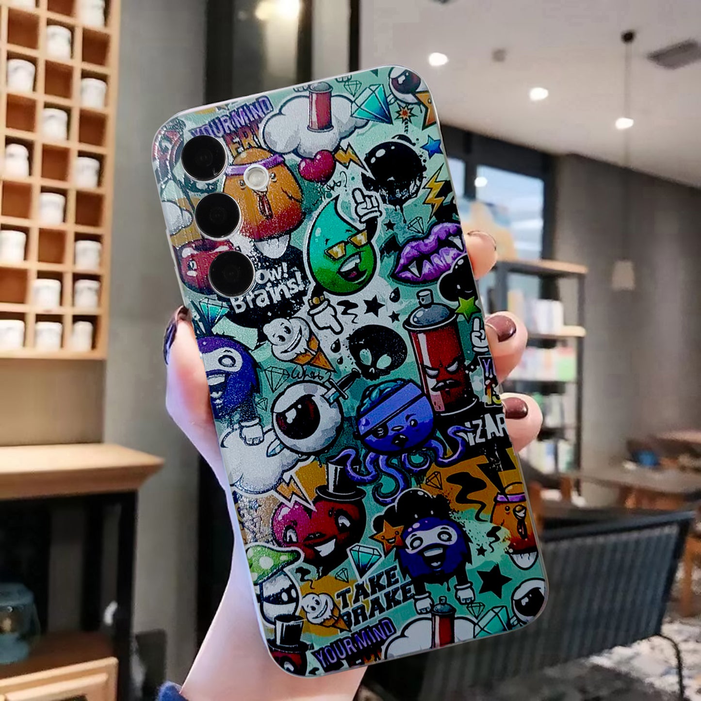 For Samsung Galaxy A16 5G / A16 4G Case Pattern Printing Cell Phone TPU Back Cover - Garbage