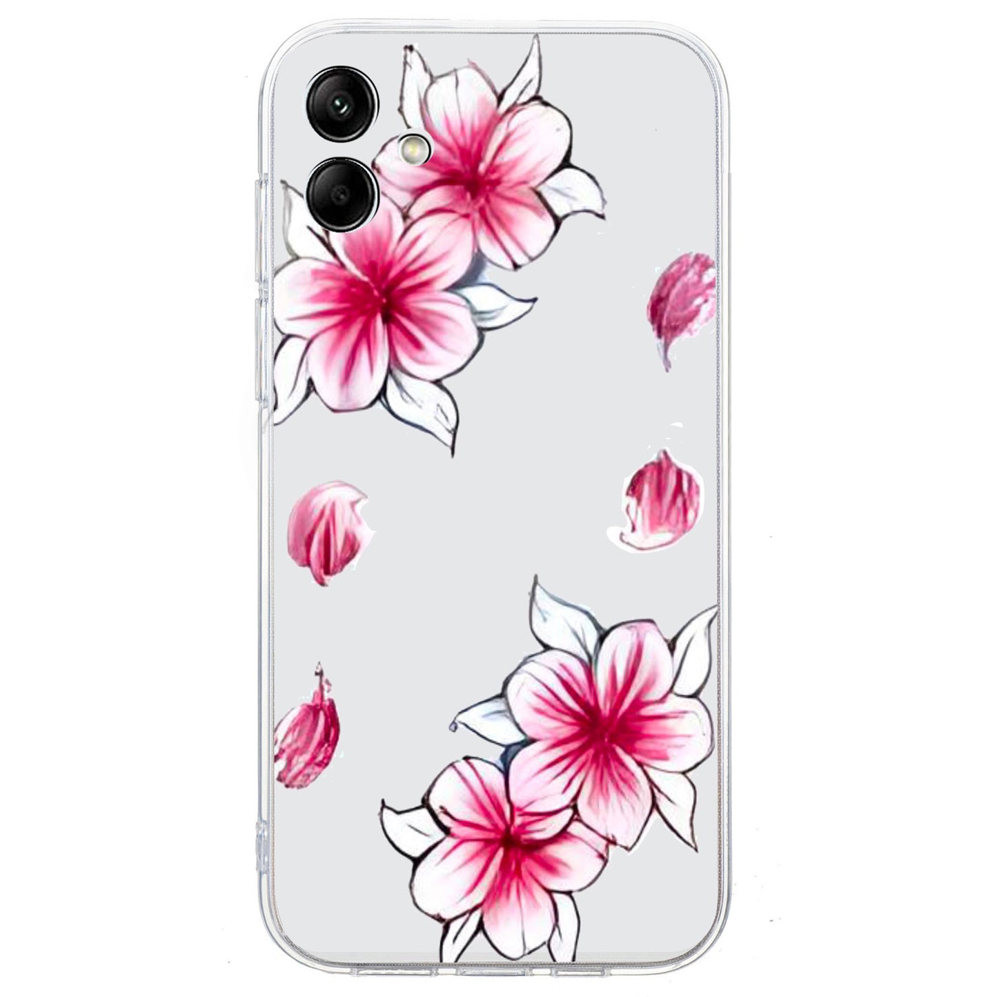 For Samsung Galaxy A06 Case Pattern Printing Soft TPU Back Phone Cover - Sakura