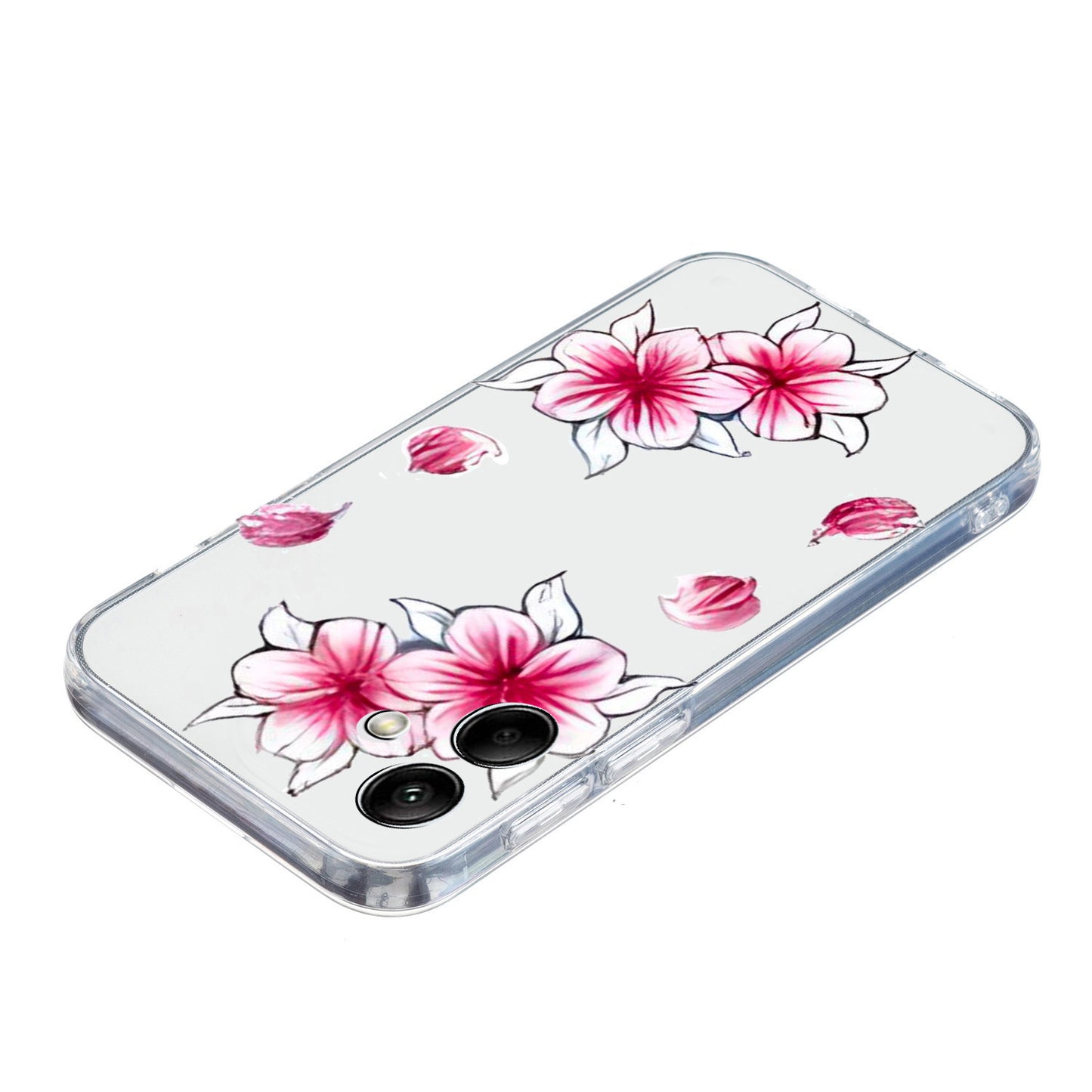 For Samsung Galaxy A06 Case Pattern Printing Soft TPU Back Phone Cover - Sakura