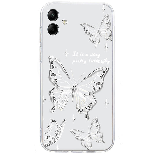 For Samsung Galaxy A06 Case Pattern Printing Soft TPU Back Phone Cover - Butterfly