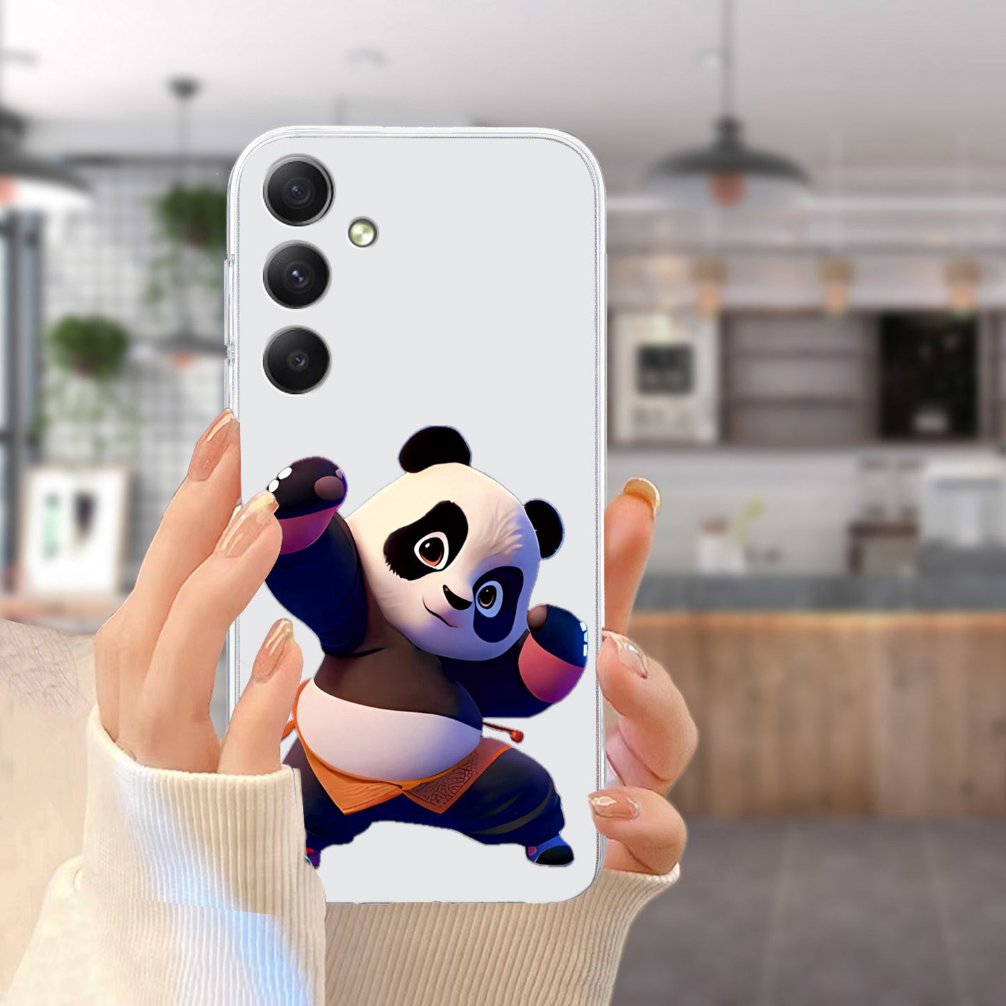 For Samsung Galaxy A16 5G / A16 4G Case Pattern Printing Soft TPU Back Phone Cover - Panda