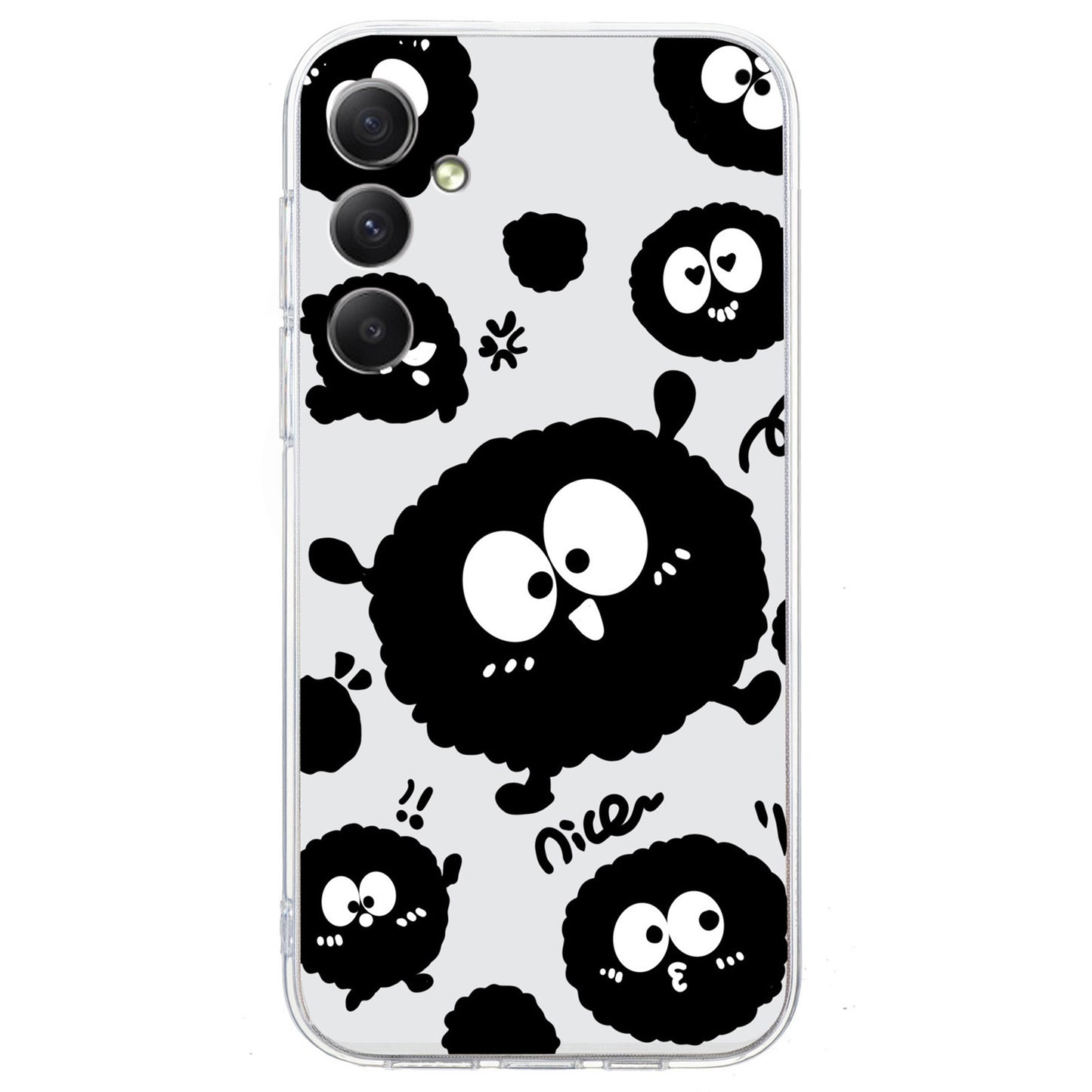 For Samsung Galaxy A16 5G / A16 4G Case Pattern Printing Soft TPU Back Phone Cover - Black Eyeball