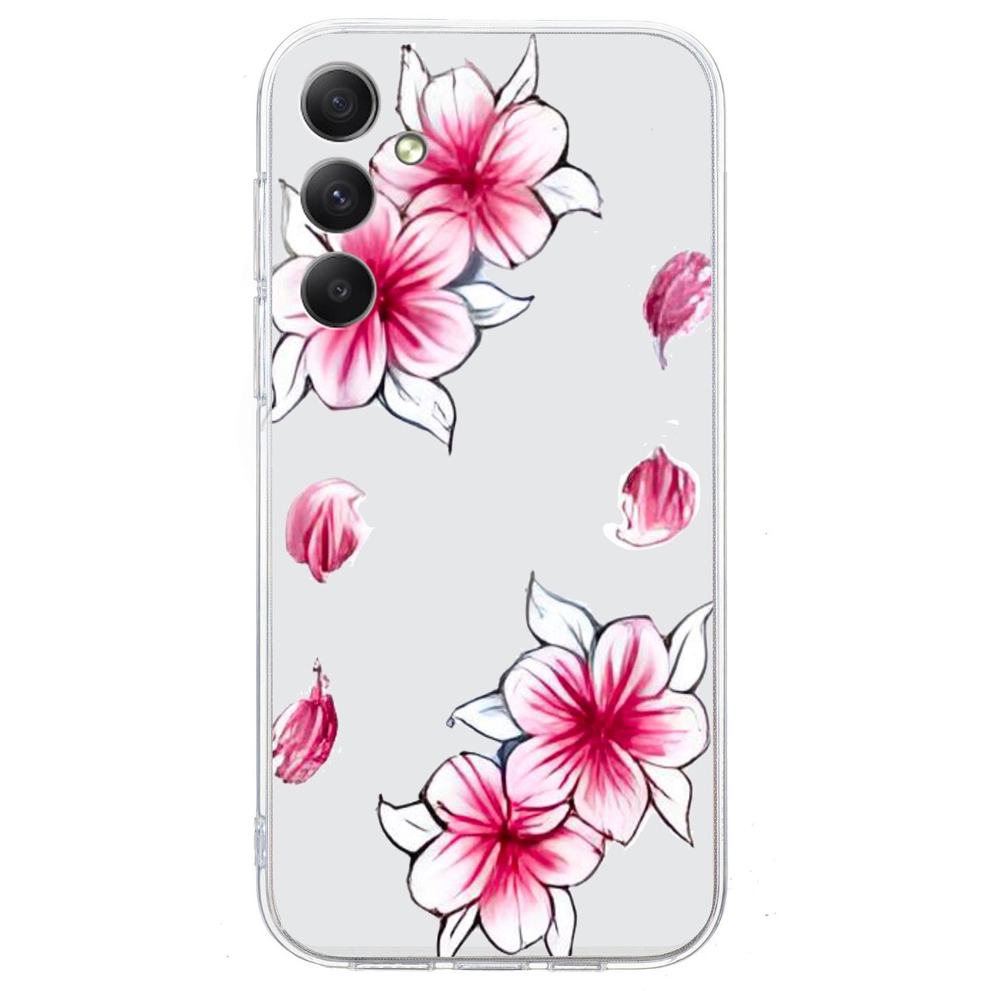 For Samsung Galaxy A16 5G / A16 4G Case Pattern Printing Soft TPU Back Phone Cover - Sakura