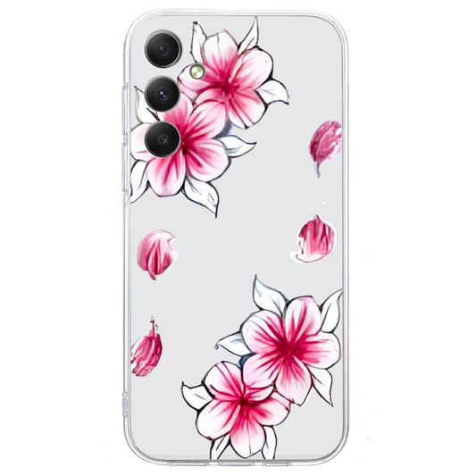 For Samsung Galaxy A16 5G / A16 4G Case Pattern Printing Soft TPU Back Phone Cover - Sakura