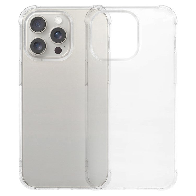 KALEBOL KLB-TPU002 For iPhone 16 Pro Case 1.5mm TPU Airbag Corners Clear Phone Cover