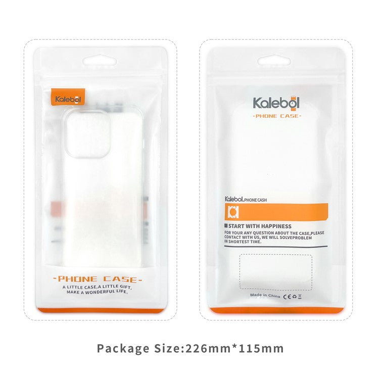 KALEBOL KLB-TPU002 For iPhone 16 Case 1.5mm TPU Airbag Corners Clear Phone Cover