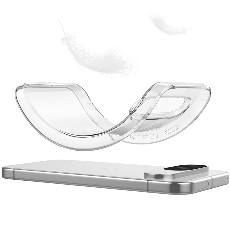 For Google Pixel 9 / 9 Pro Case Anti-Fingerprint Crystal Clear TPU Phone Cover