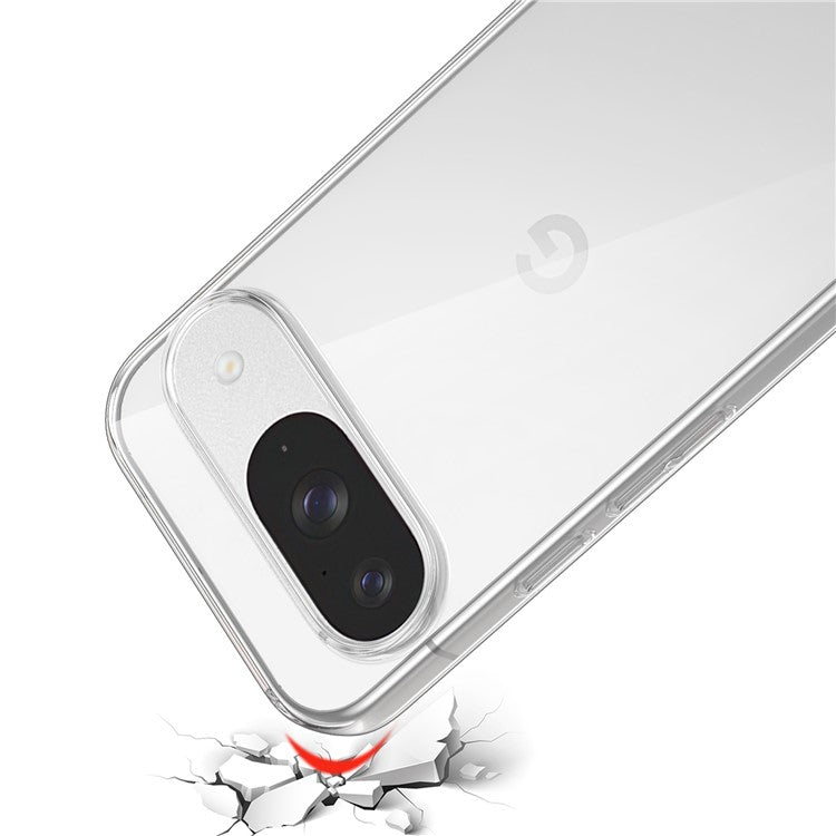 For Google Pixel 9 / 9 Pro Case Anti-Fingerprint Crystal Clear TPU Phone Cover