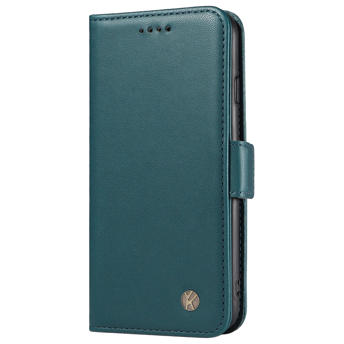 YIKATU YK-003 For Samsung Galaxy A16 5G / A16 4G Case Wallet Stand Leather Phone Cover Side Buckle - Green