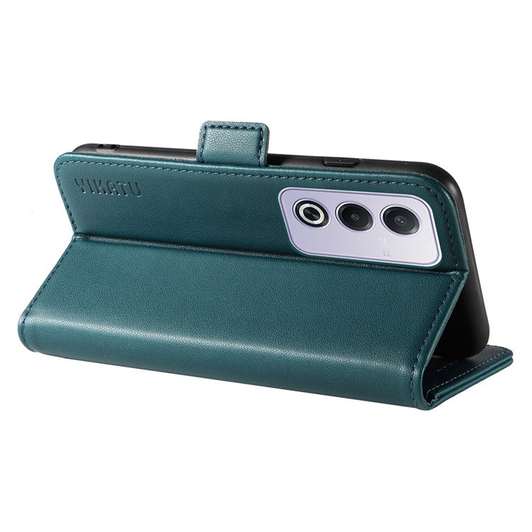 YIKATU YK-003 For Oppo A3 Pro (Global) 5G Case Wallet Stand Leather Phone Cover Side Buckle - Green