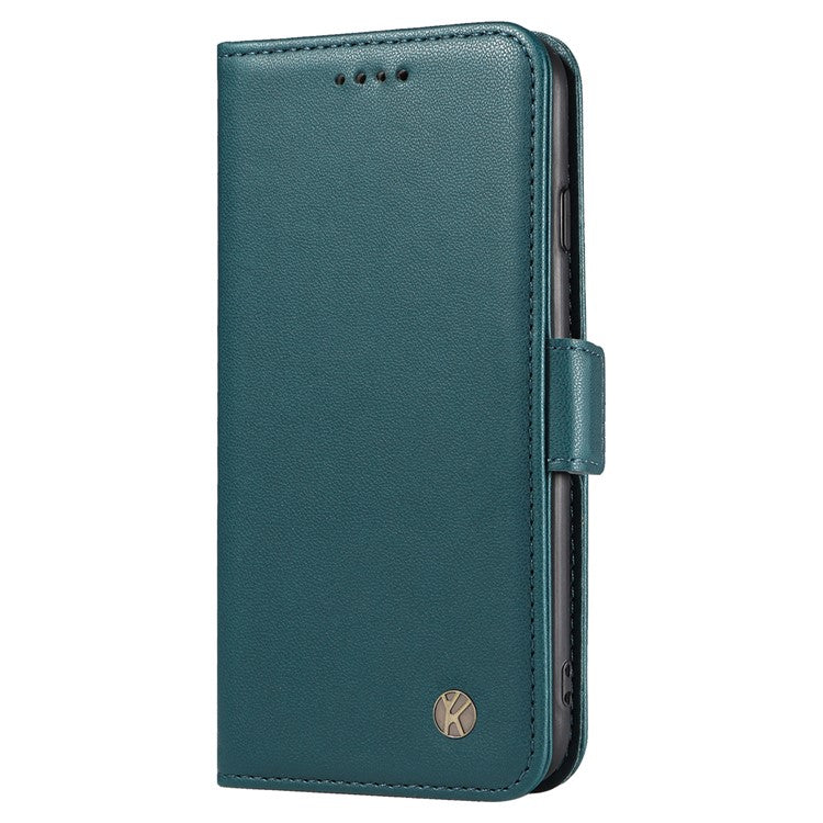 YIKATU YK-003 For Oppo A3 Pro (Global) 5G Case Wallet Stand Leather Phone Cover Side Buckle - Green