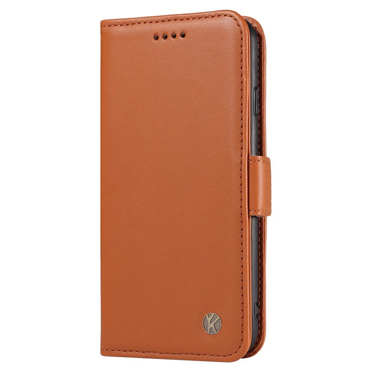 YIKATU YK-003 For Oppo A3 Pro (Global) 5G Case Wallet Stand Leather Phone Cover Side Buckle - Brown