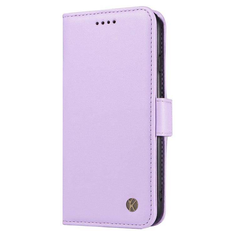 YIKATU YK-003 For Oppo A3 Pro (Global) 5G Case Wallet Stand Leather Phone Cover Side Buckle - Light Purple