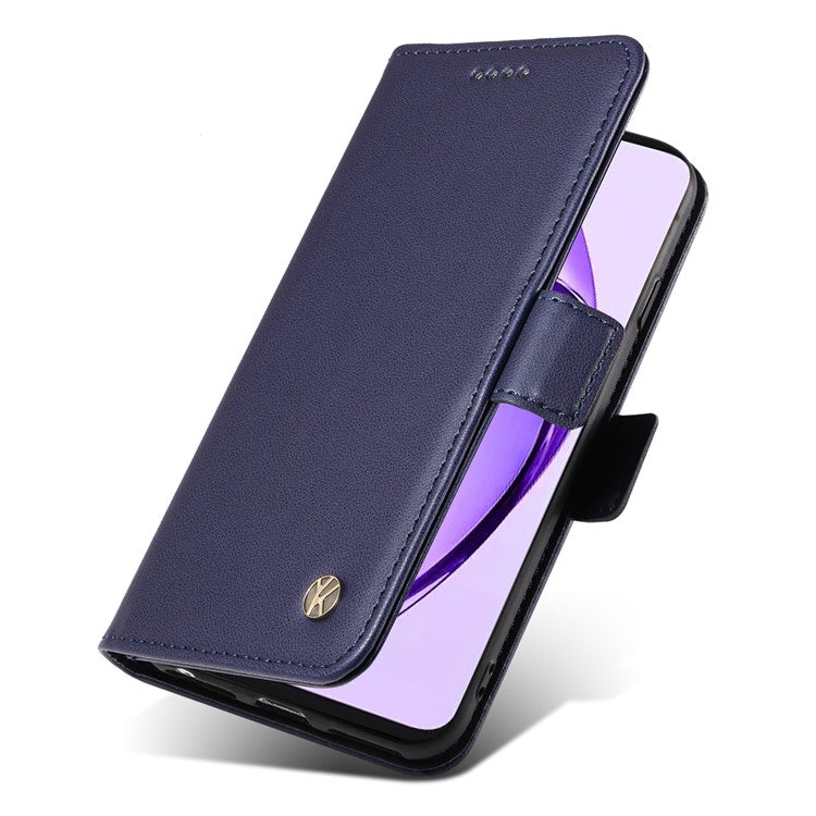 YIKATU YK-003 For Oppo A3 Pro (Global) 5G Case Wallet Stand Leather Phone Cover Side Buckle - Sapphire