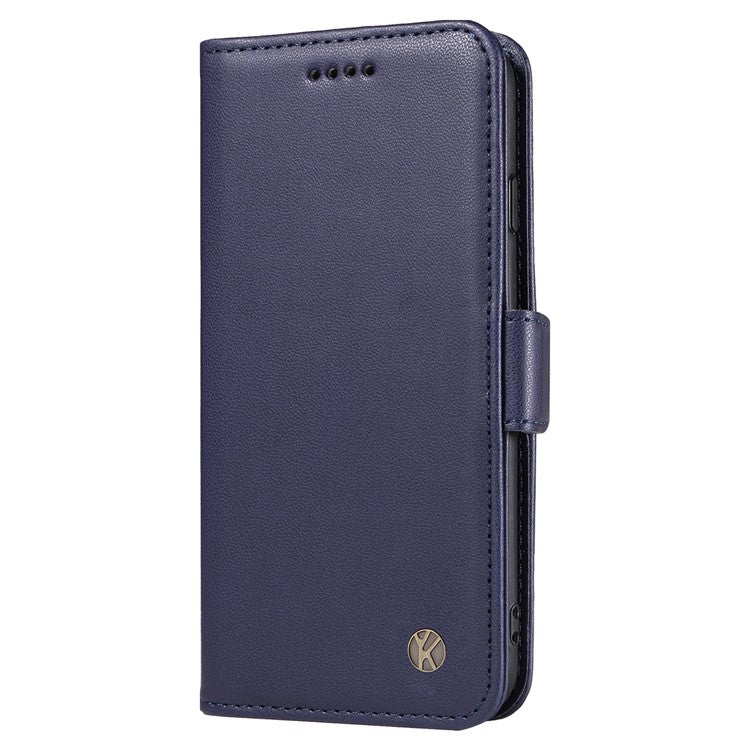 YIKATU YK-003 For Oppo A3 Pro (Global) 5G Case Wallet Stand Leather Phone Cover Side Buckle - Sapphire