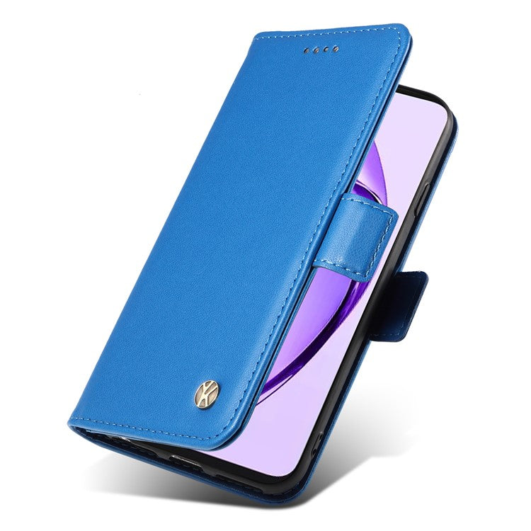 YIKATU YK-003 For Oppo A3 Pro (Global) 5G Case Wallet Stand Leather Phone Cover Side Buckle - Sky Blue