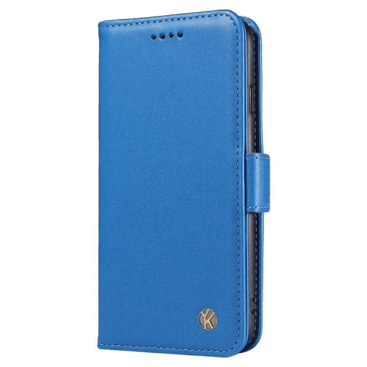 YIKATU YK-003 For Oppo A3 Pro (Global) 5G Case Wallet Stand Leather Phone Cover Side Buckle - Sky Blue