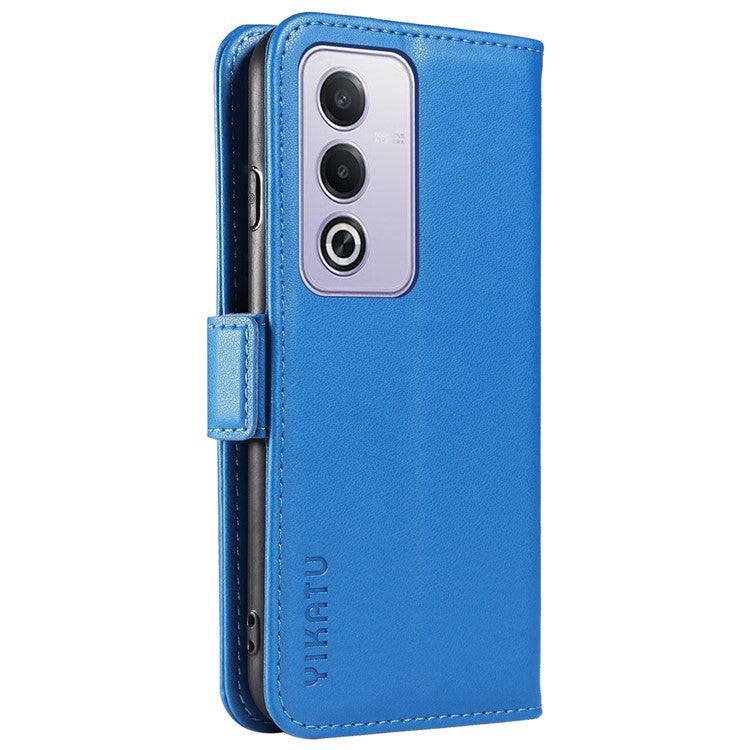 YIKATU YK-003 For Oppo A3 Pro (Global) 5G Case Wallet Stand Leather Phone Cover Side Buckle - Sky Blue