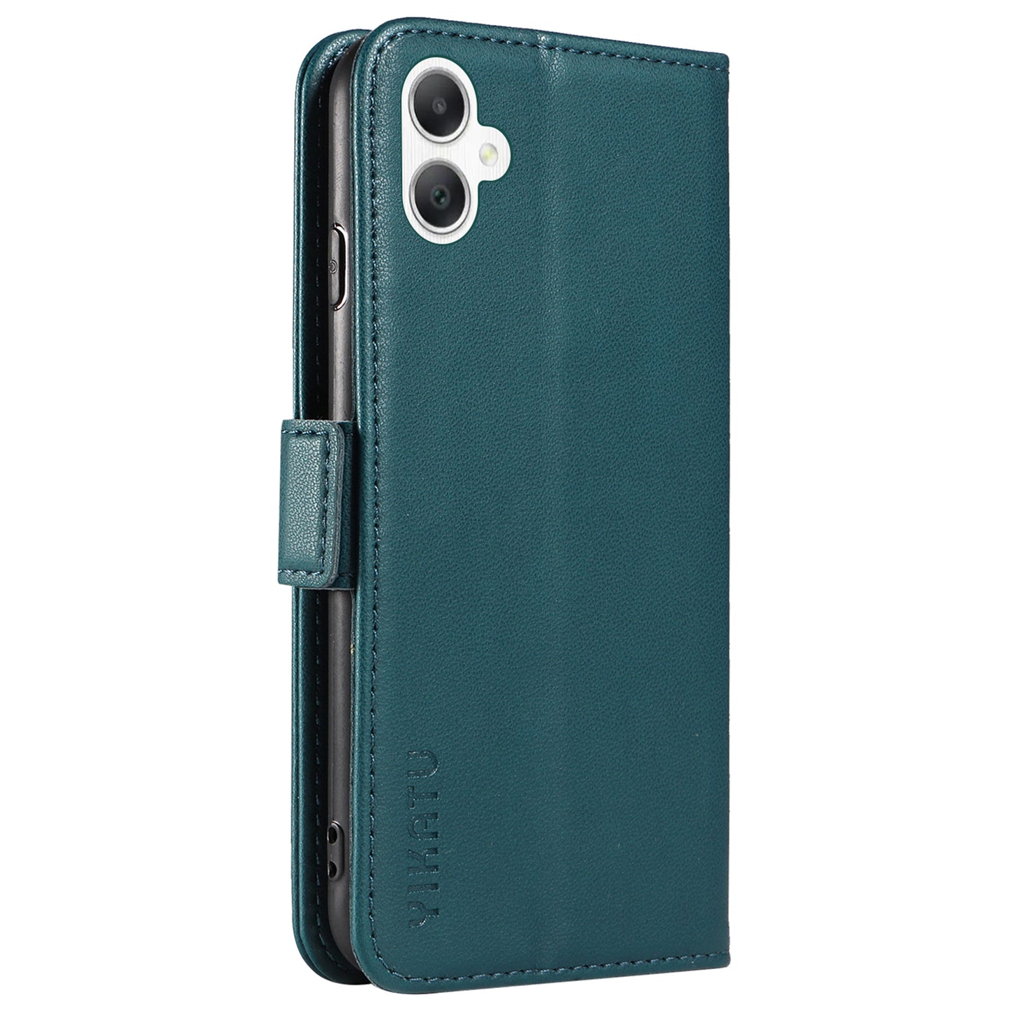 YIKATU YK-003 For Samsung Galaxy A06 Case Wallet Stand Leather Phone Cover Side Buckle - Green