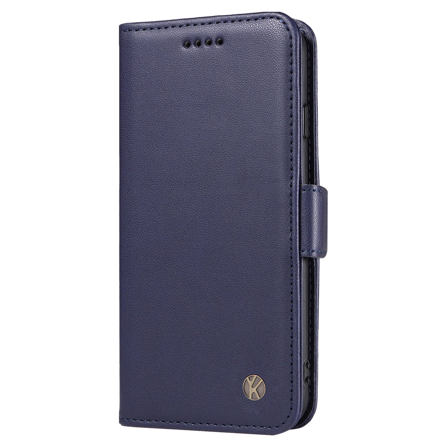 YIKATU YK-003 For Samsung Galaxy A06 Case Wallet Stand Leather Phone Cover Side Buckle - Sapphire