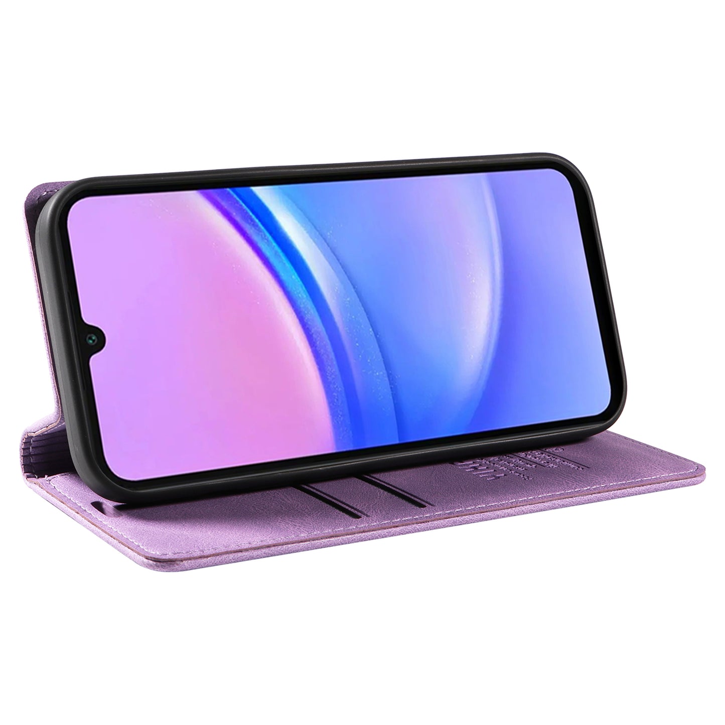 YIKATU YK-004 For Samsung Galaxy A16 5G / A16 4G Case Leather Skin-Touch Phone Cover Magnetic Auto-Absorbed - Purple