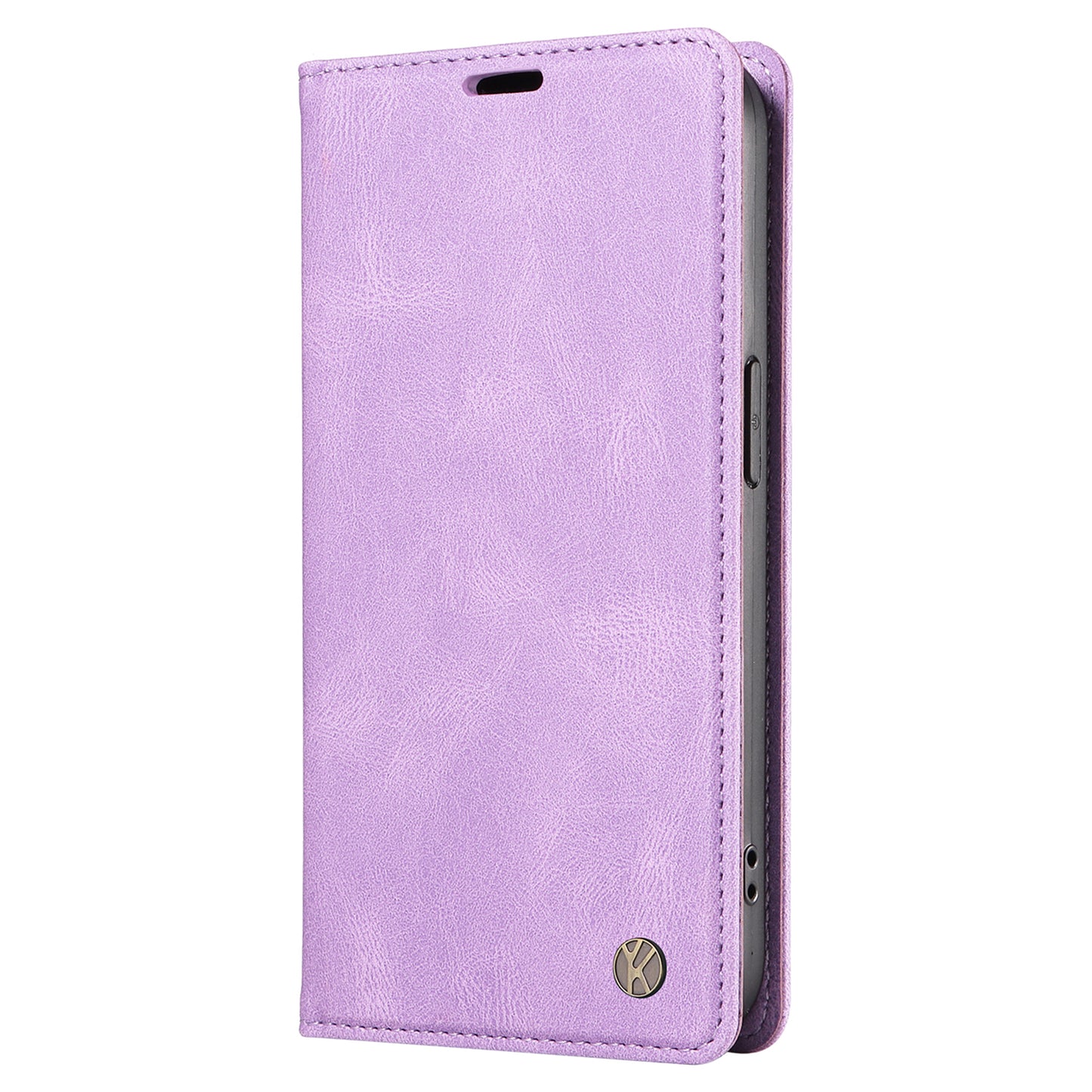 YIKATU YK-004 For Samsung Galaxy A16 5G / A16 4G Case Leather Skin-Touch Phone Cover Magnetic Auto-Absorbed - Purple