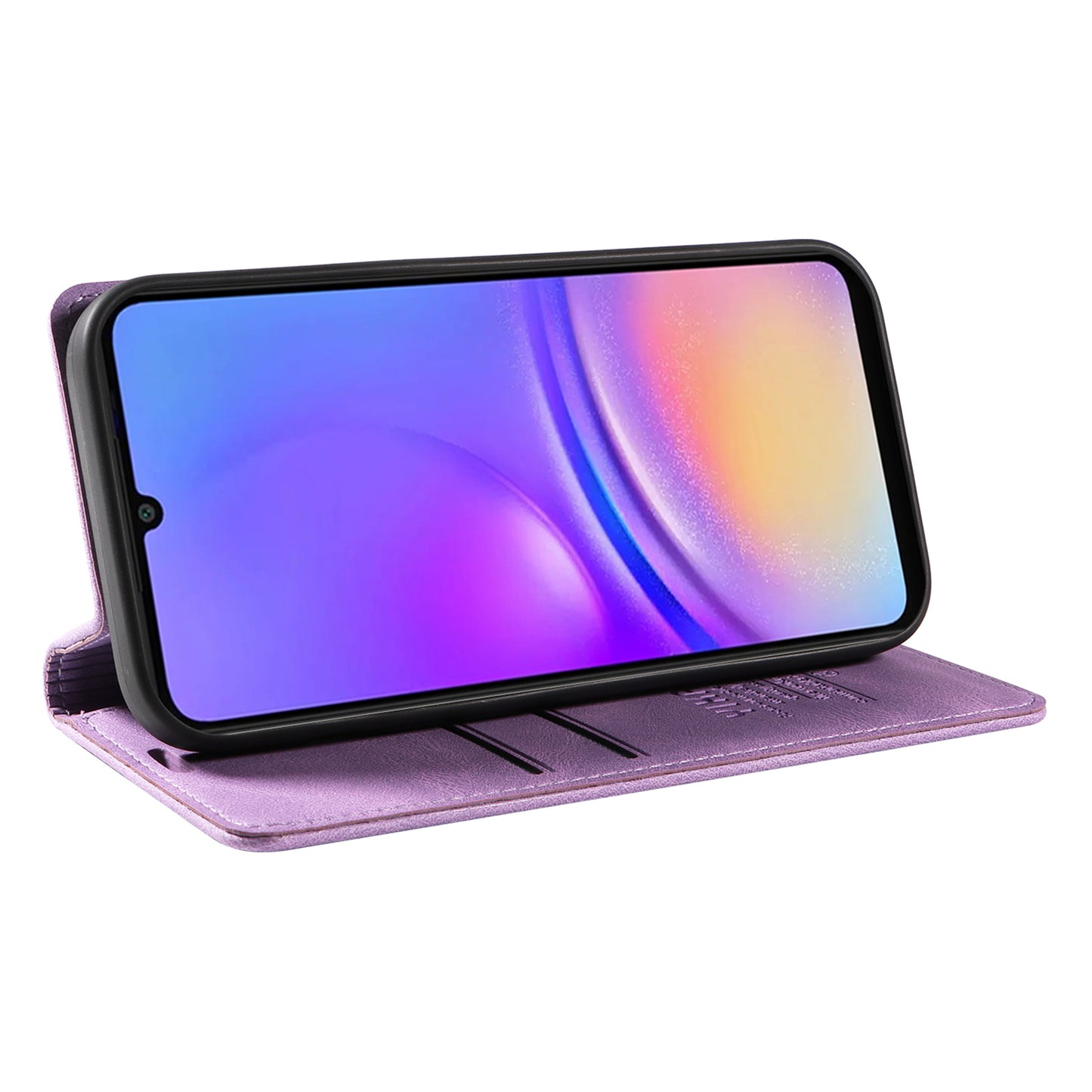 YIKATU YK-004 For Samsung Galaxy A06 Case Leather Skin-Touch Phone Cover Magnetic Auto-Absorbed - Purple