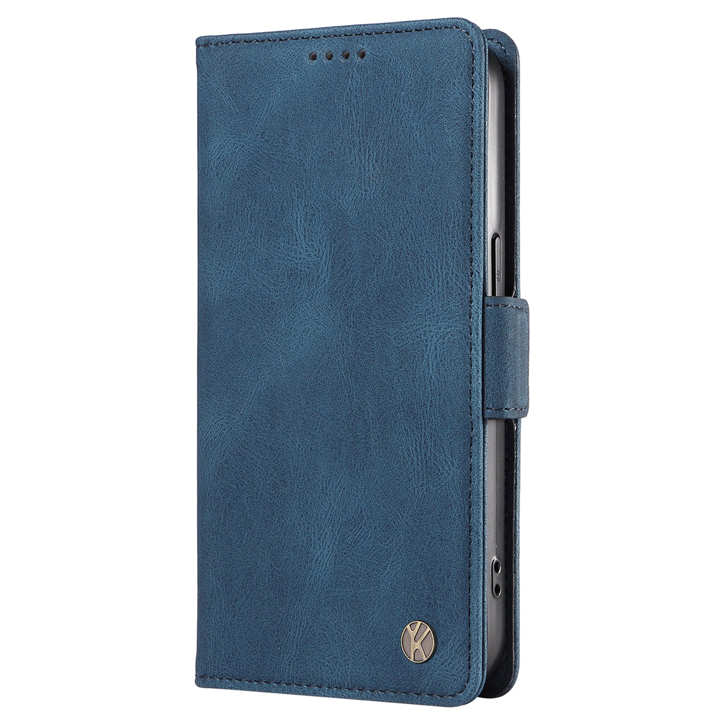 YIKATU YK-005 For Samsung Galaxy A16 5G / A16 4G Case PU Leather Wallet Phone Cover Skin Touch Feeling - Blue