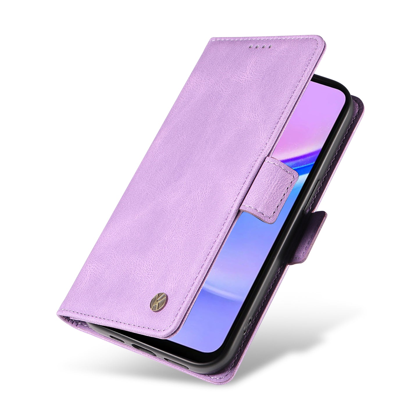 YIKATU YK-005 For Samsung Galaxy A16 5G / A16 4G Case PU Leather Wallet Phone Cover Skin Touch Feeling - Purple
