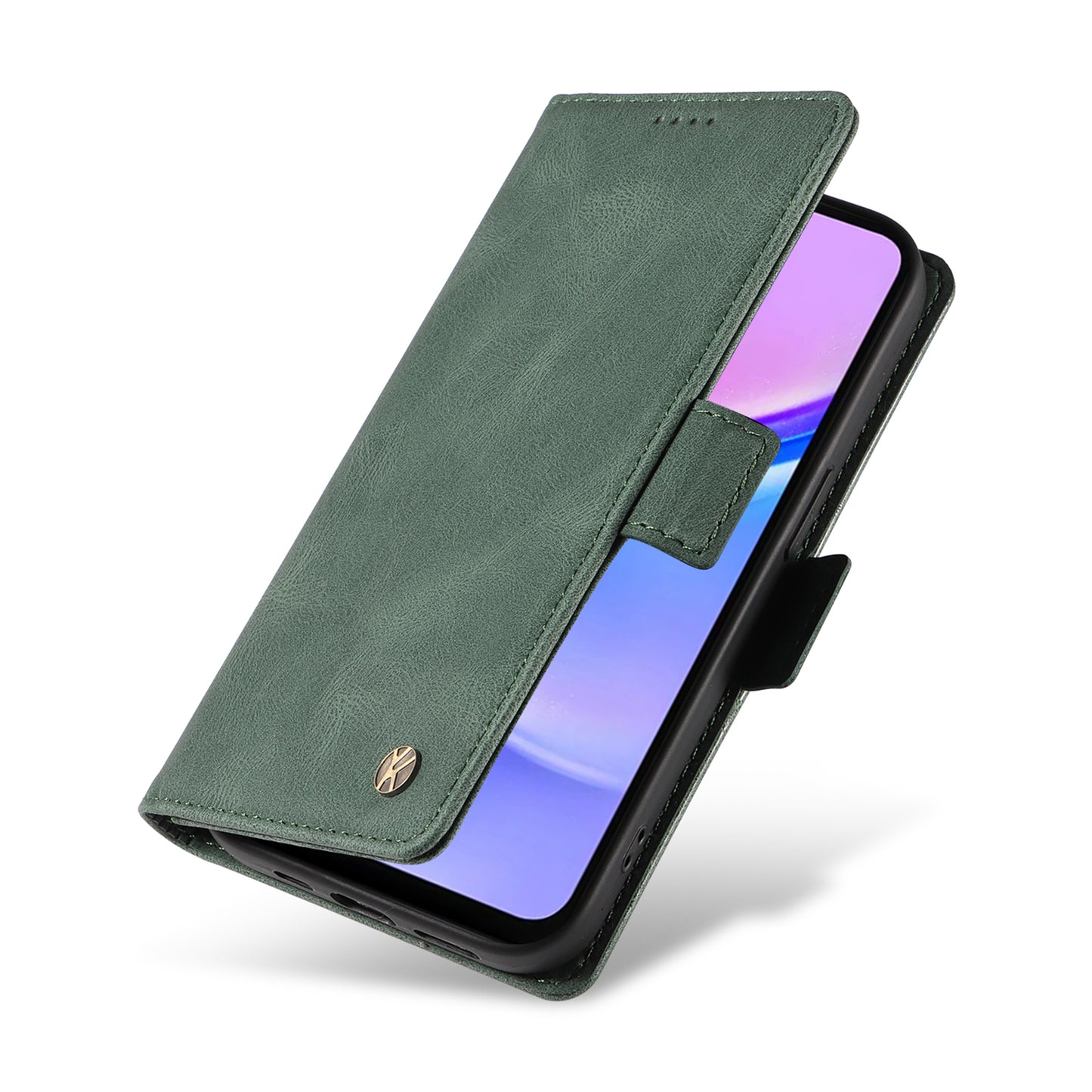 YIKATU YK-005 For Samsung Galaxy A16 5G / A16 4G Case PU Leather Wallet Phone Cover Skin Touch Feeling - Green