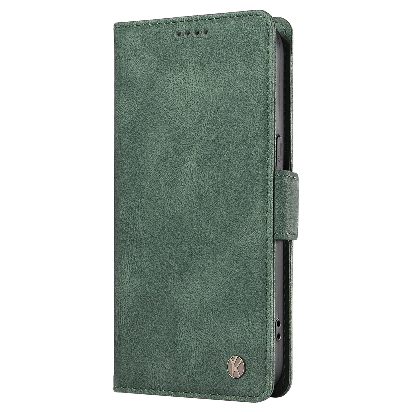 YIKATU YK-005 For Samsung Galaxy A16 5G / A16 4G Case PU Leather Wallet Phone Cover Skin Touch Feeling - Green