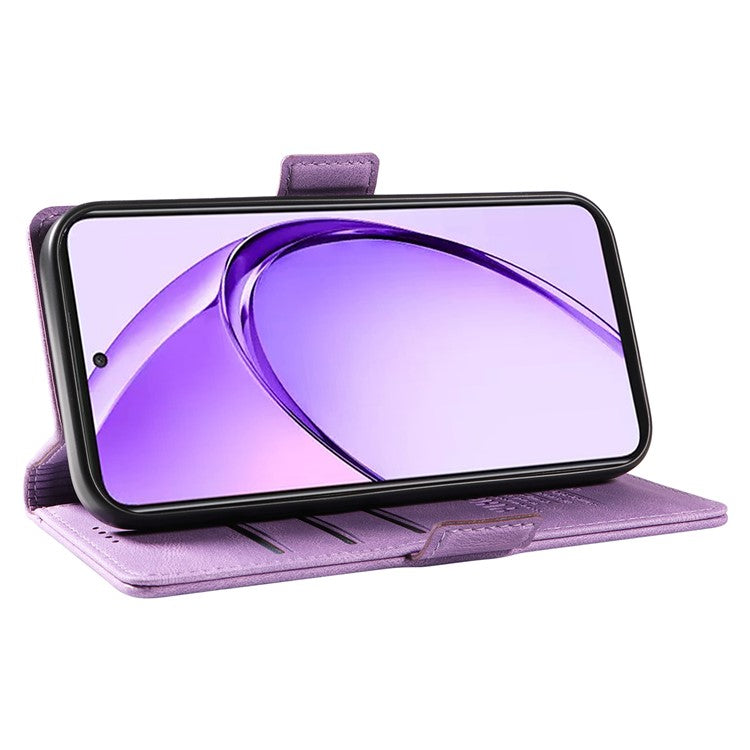 YIKATU YK-005 For Oppo A3 Pro (Global) 5G Case PU Leather Wallet Phone Cover Skin Touch Feeling - Purple