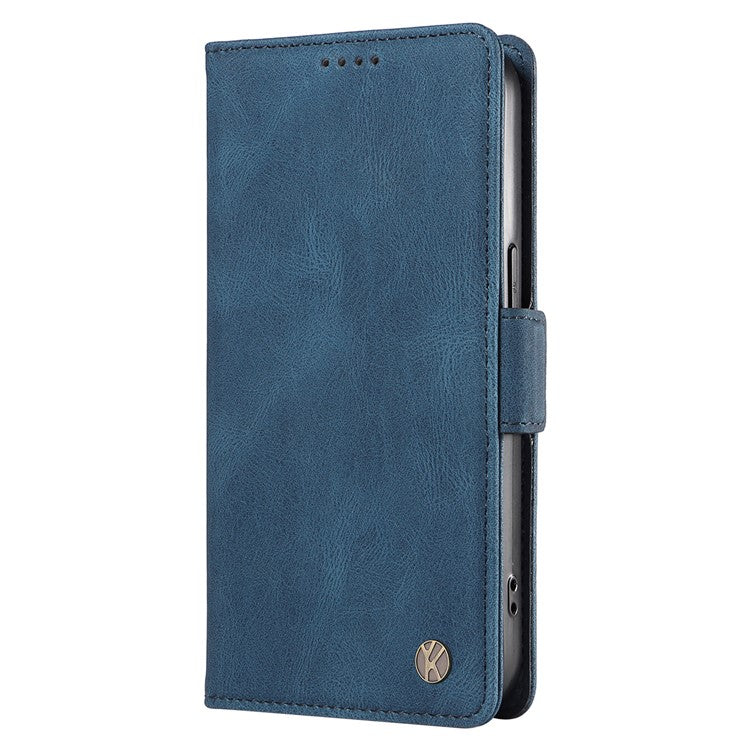 YIKATU YK-005 For Oppo A3 Pro (Global) 5G Case PU Leather Wallet Phone Cover Skin Touch Feeling - Blue
