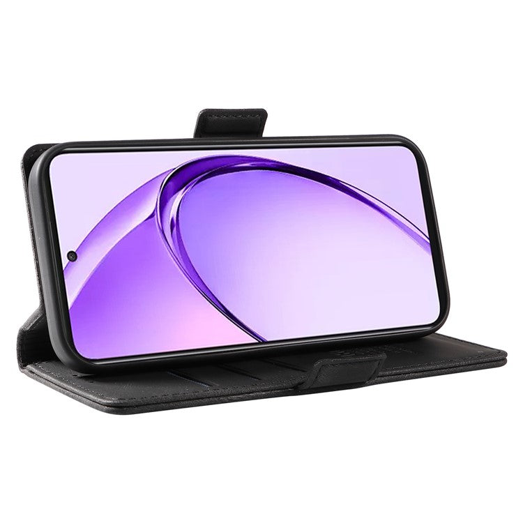 YIKATU YK-005 For Oppo A3 Pro (Global) 5G Case PU Leather Wallet Phone Cover Skin Touch Feeling - Black