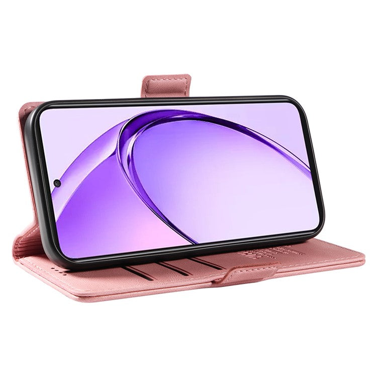 YIKATU YK-005 For Oppo A3 Pro (Global) 5G Case PU Leather Wallet Phone Cover Skin Touch Feeling - Pink