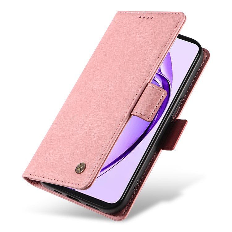 YIKATU YK-005 For Oppo A3 Pro (Global) 5G Case PU Leather Wallet Phone Cover Skin Touch Feeling - Pink