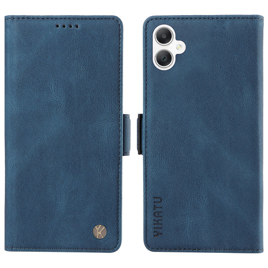 YIKATU YK-005 For Samsung Galaxy A06 Case PU Leather Wallet Phone Cover Skin Touch Feeling - Blue