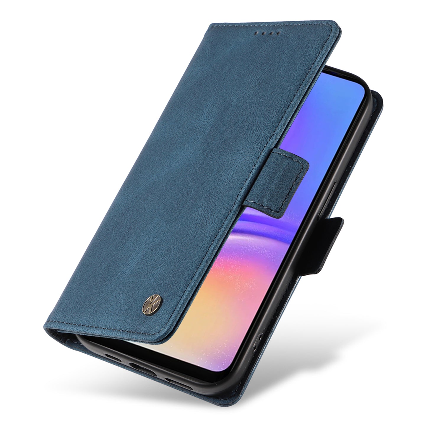 YIKATU YK-005 For Samsung Galaxy A06 Case PU Leather Wallet Phone Cover Skin Touch Feeling - Blue