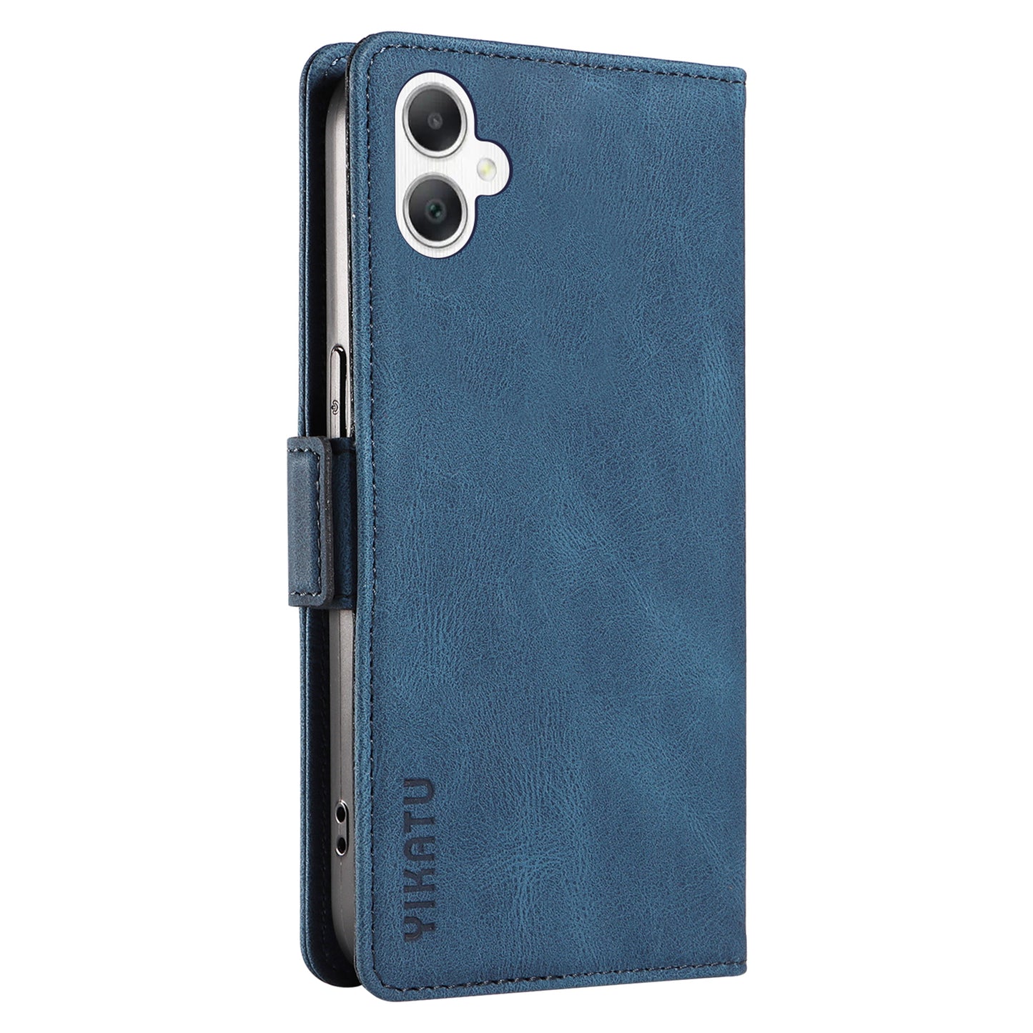 YIKATU YK-005 For Samsung Galaxy A06 Case PU Leather Wallet Phone Cover Skin Touch Feeling - Blue