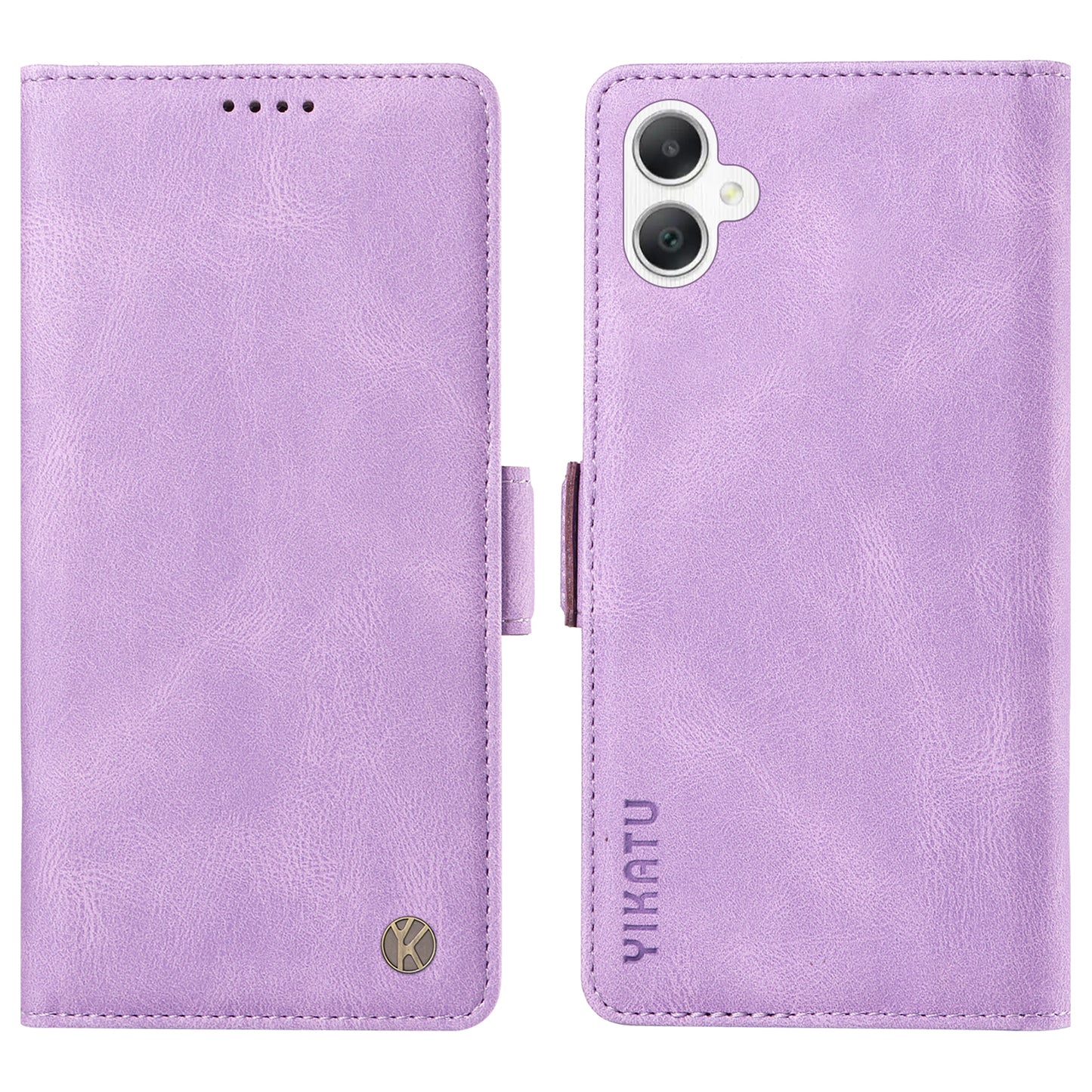 YIKATU YK-005 For Samsung Galaxy A06 Case PU Leather Wallet Phone Cover Skin Touch Feeling - Purple